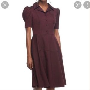 Gal Meets Glam wine twill dress